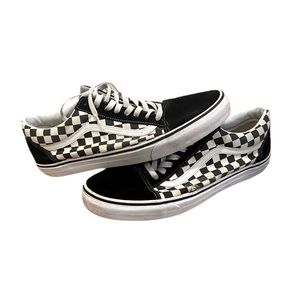 Men’s checkered vans size 13